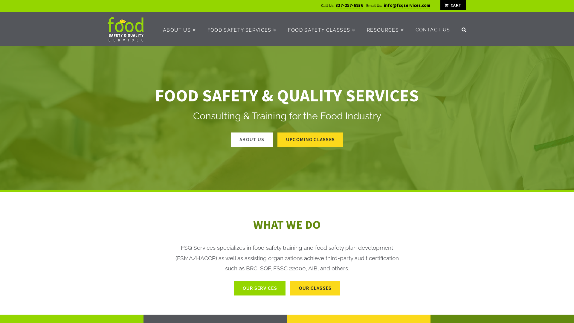 Food Safety and Quality Services, LLC